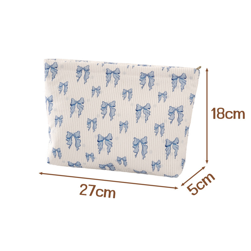 New Corduroy Clutch Cosmetic Bag For Women 8