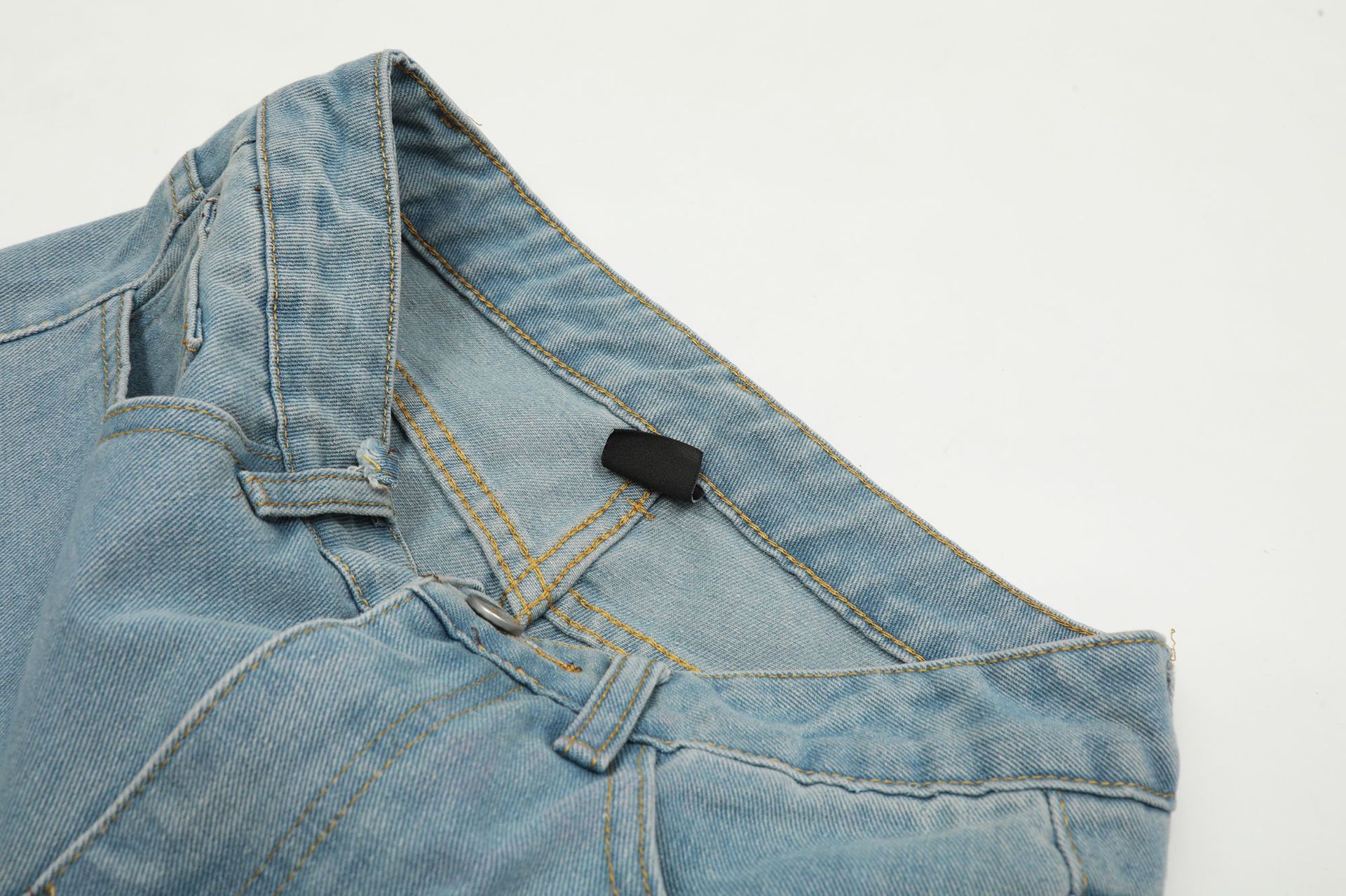 Sweet Cute Butterfly Wash Denim Trousers - Image 1