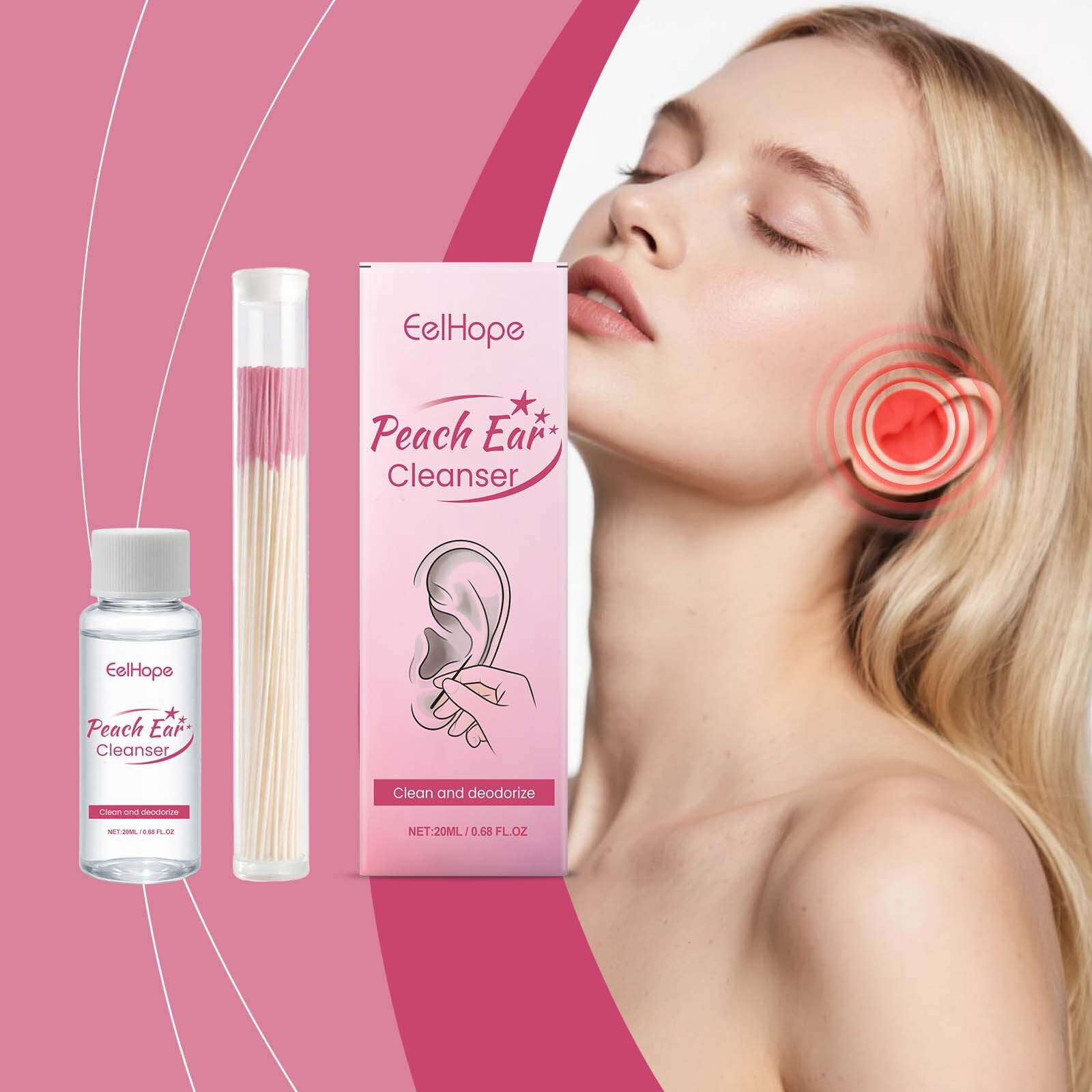 Peach Ear Cleaning Kit