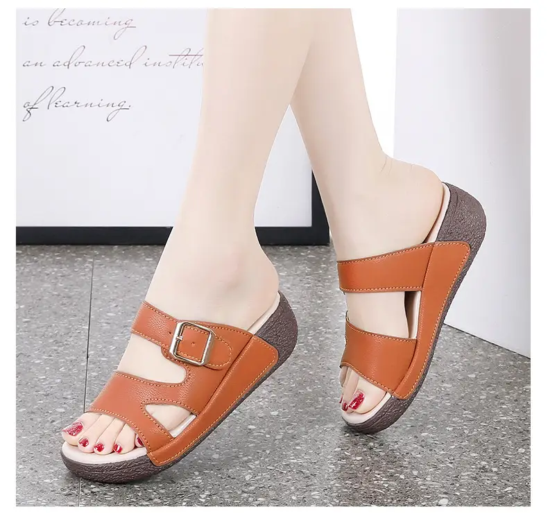 Plus Size Sandals Women's Summer Soft Bottom Increase