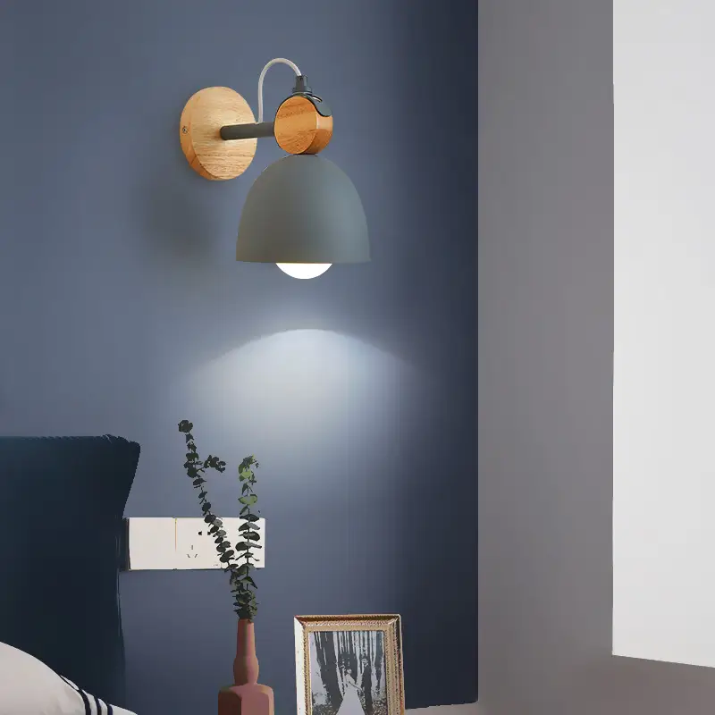 Bedroom Bedside Wall Lamp Iron Aisle Balcony Light