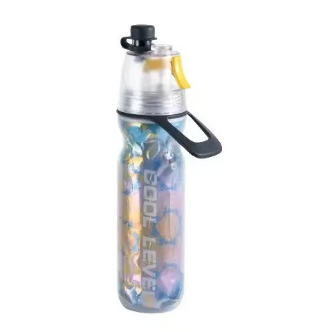 Outdoor Sports Water Bottle With Double-Walled Insulation For Cold Drinks And Spraying