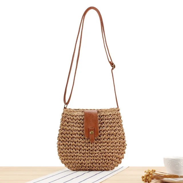 Seaside Vacation Beach Photo Multifunctional Mori Crossbody Bag Camel - Shop at LoveMi
