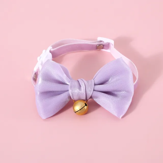 Pet Wool Cartoon Colored Bud Hat Pearl Purple Bow - Shop at LoveMi