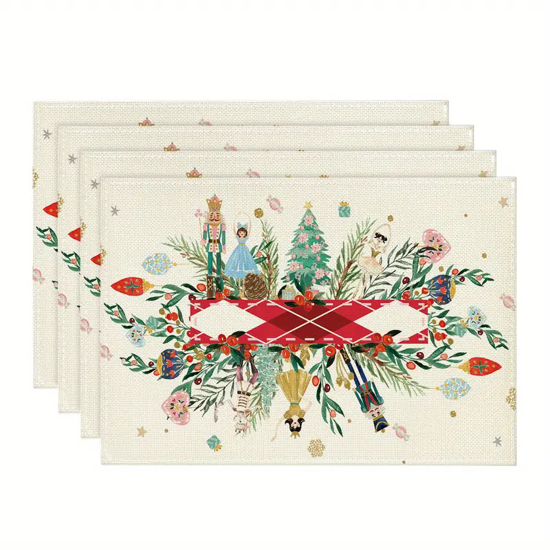 Christmas Placemat Kitchenware Party Holiday (CZD1)