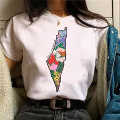Palestine T-shirts Women Comic Japanese Tshirt Female Funny - Style 13048 - View 1