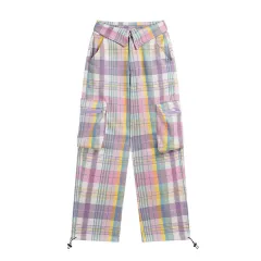Summer Harajuku Street Retro Style Pattern Low Waist Workwear Casual Pants - Colour - View 1