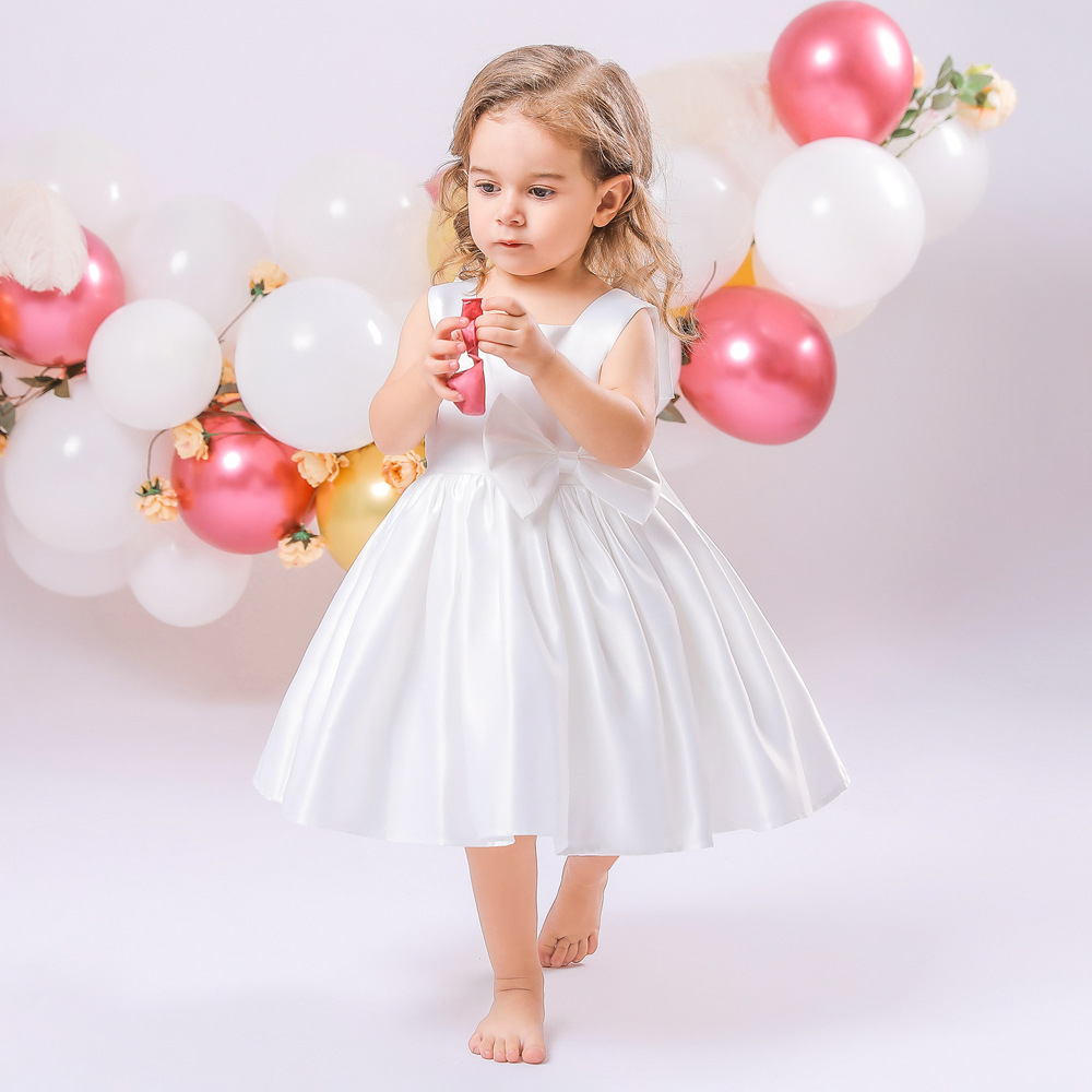 Birthday Dress Big Bow Flower Girl Wedding Dress Dress - Image 16