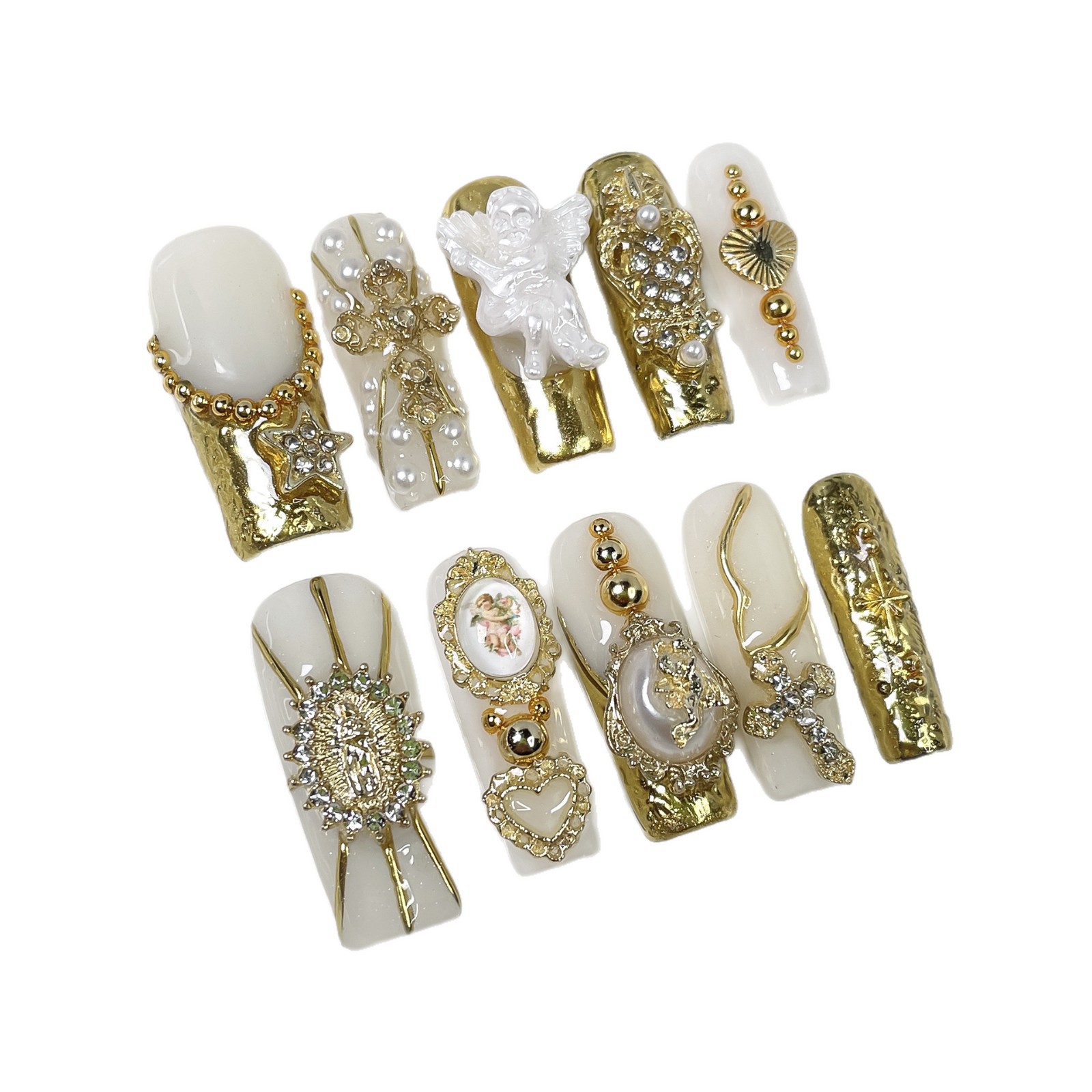 Niche High-end Angel Nail Art Decorations