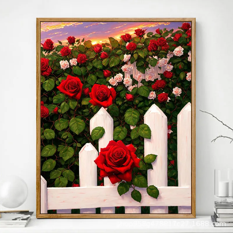 Advanced Rose Digital Oil Painting Diy - Q341