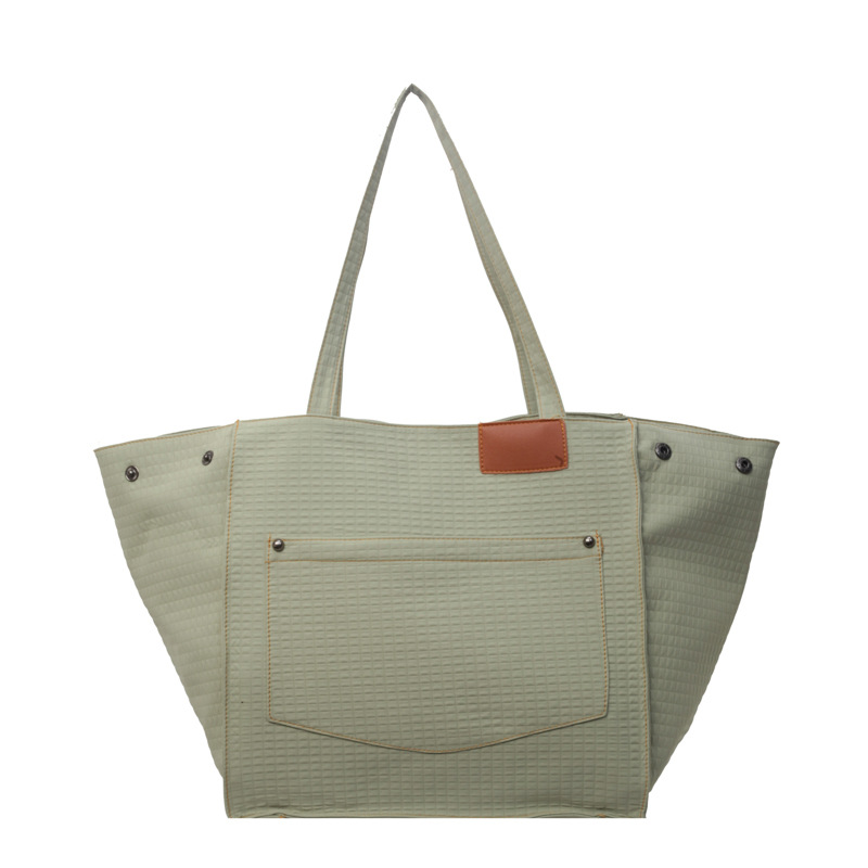 Womens Stylish High-Capacity One-Shoulder Canvas Bag