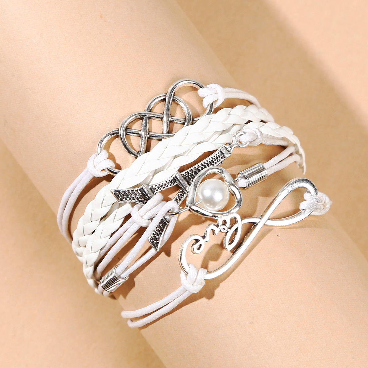 Title 1, European And American Hand-woven Bracelet Love ...