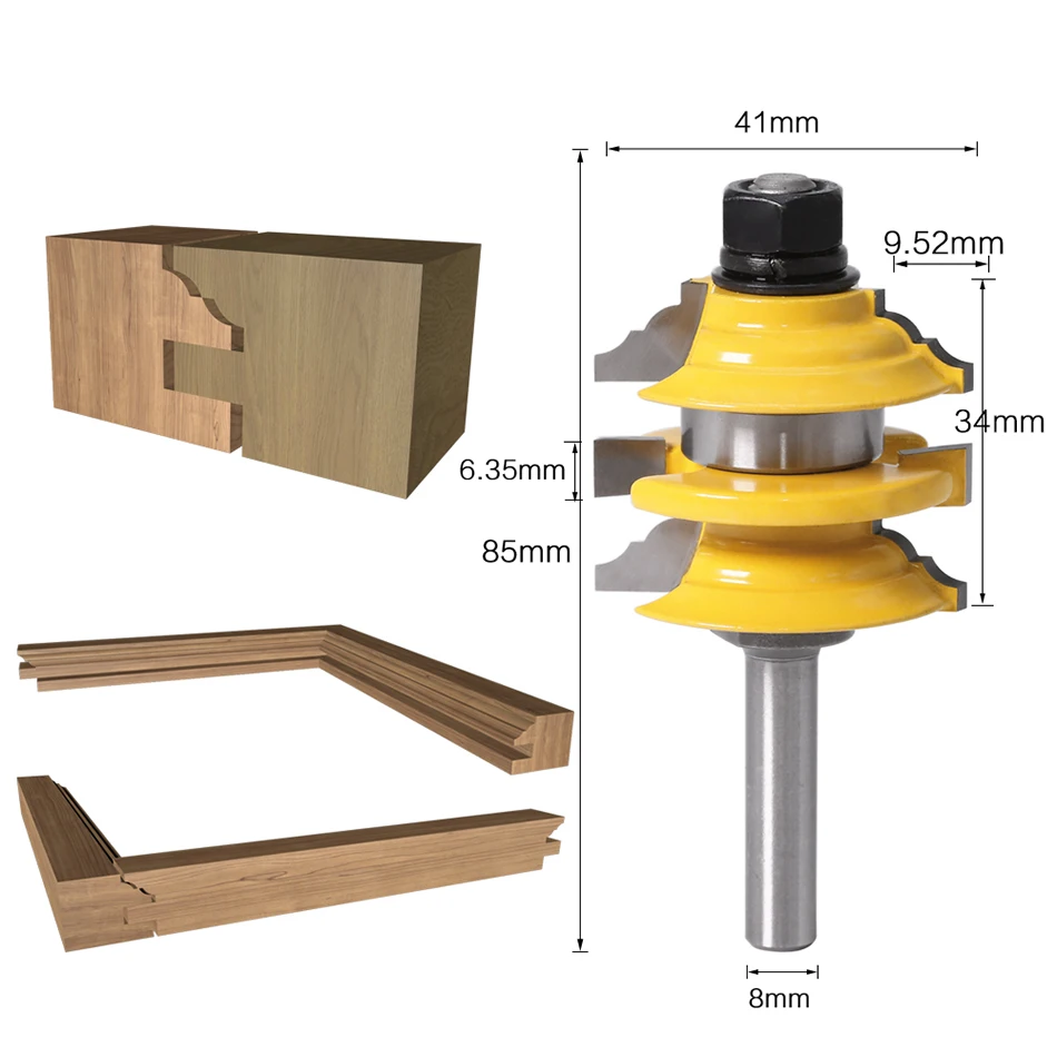 Title 2, 8mm Schacht Mortise Joint Frees, Houtbewerking ...