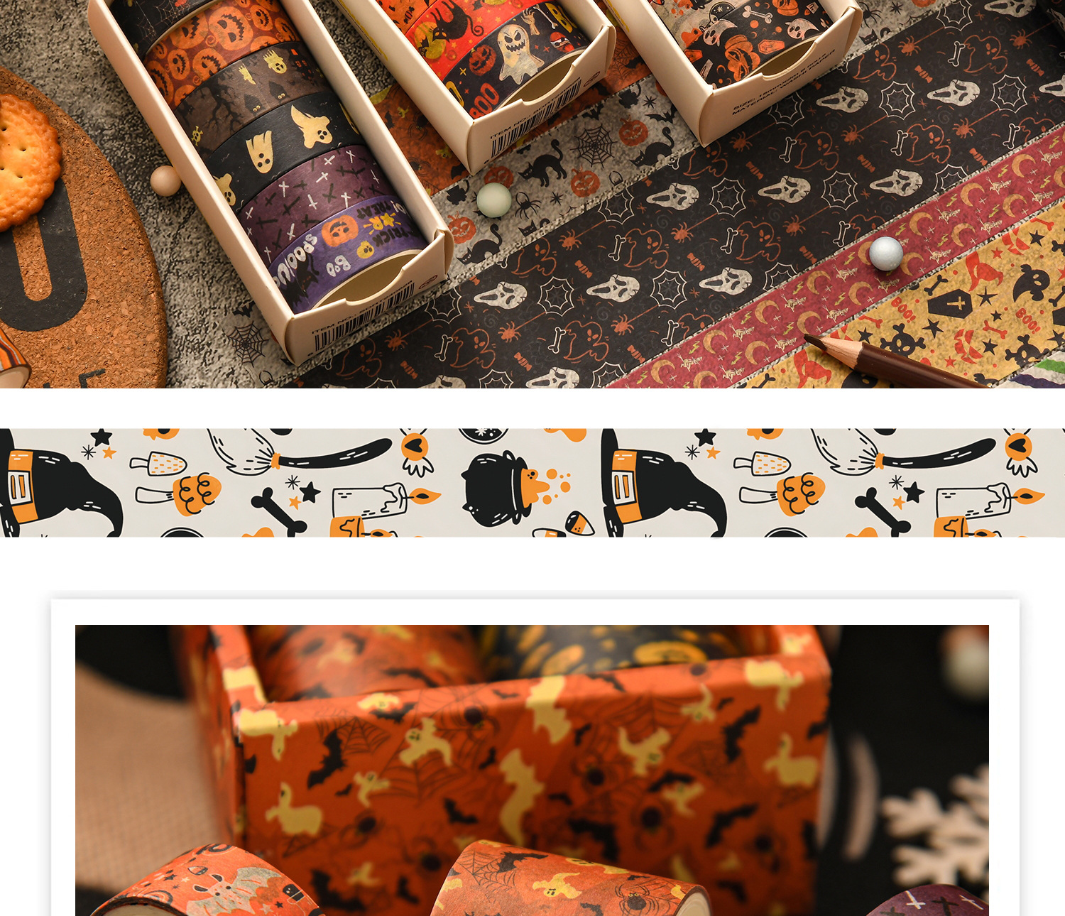 Title 14, Halloween Gift Japanese Paper Journal Tape