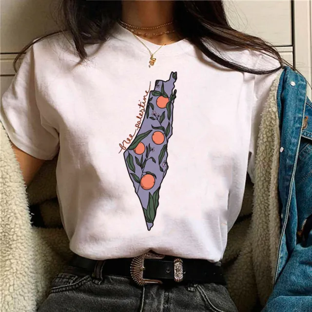 Palestine T shirts Women Comic Japanese Tshirt Female Funny Style 13055 - Shop at LoveMi