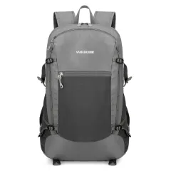 Folding Multifunctional Portable Outdoor Mountaineering Travel Waterproof Backpack - Gray - View 1