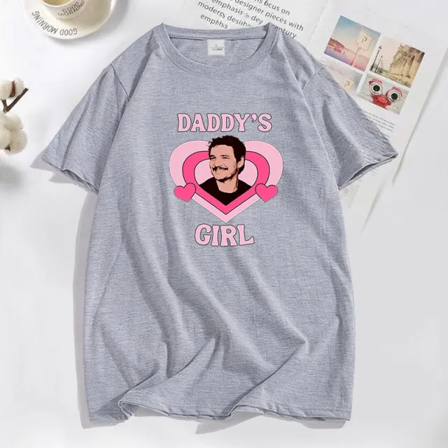 Printed T shirt Men's And Women's Summer Short sleeved Top Round Neck Gray - Shop at LoveMi