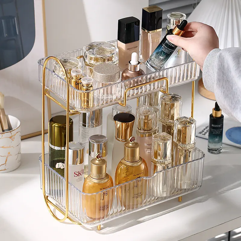 Bathroom Cosmetic Shelf Storage Box Desktop Double Bedroom Organizing