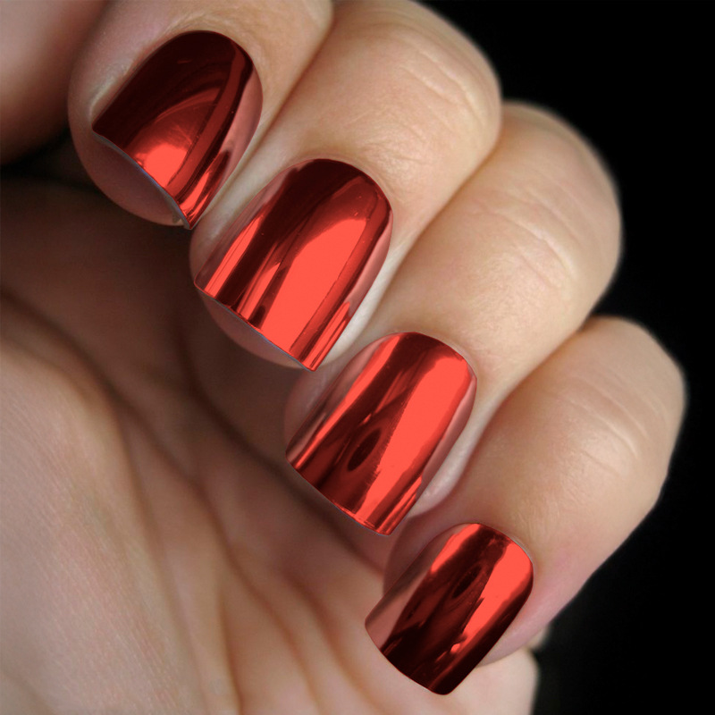 Nail Stickers Multi-color Mirror Metal Texture