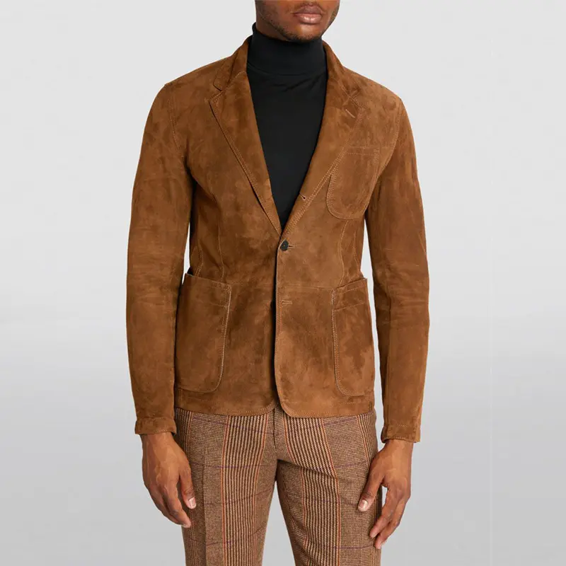 Fallwinter Mens Solid-color Lapel Jacket