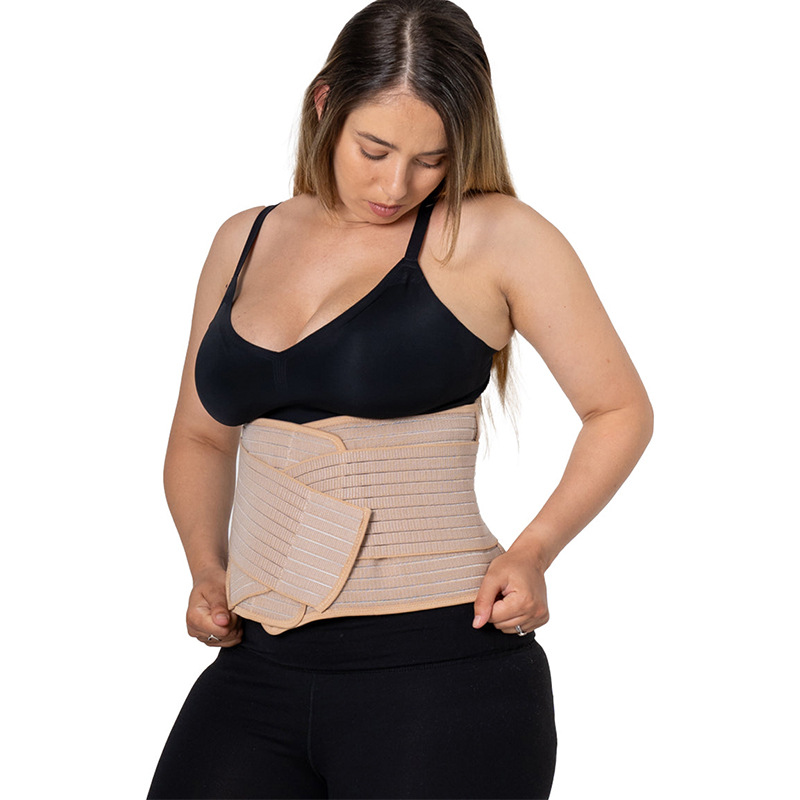 Breathable confinement corset belt for postpartum recovery