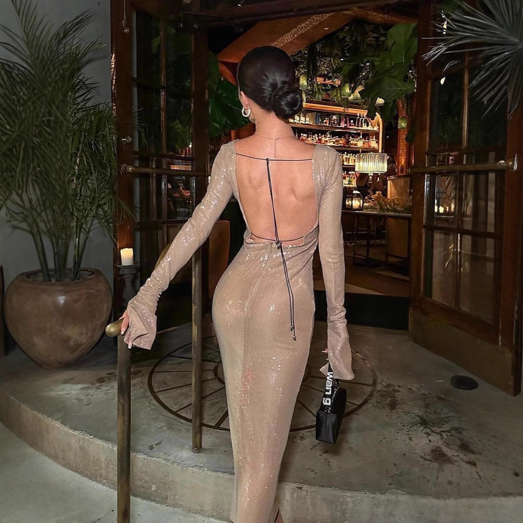 Sequin A-Line Midi Dress, picture 7 of 7