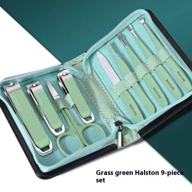 Nail Clippers Suit Printable Nail Scissors Business Gift Nail Clippers Pedicure Tool Grass Green 9 - Shop at LoveMi