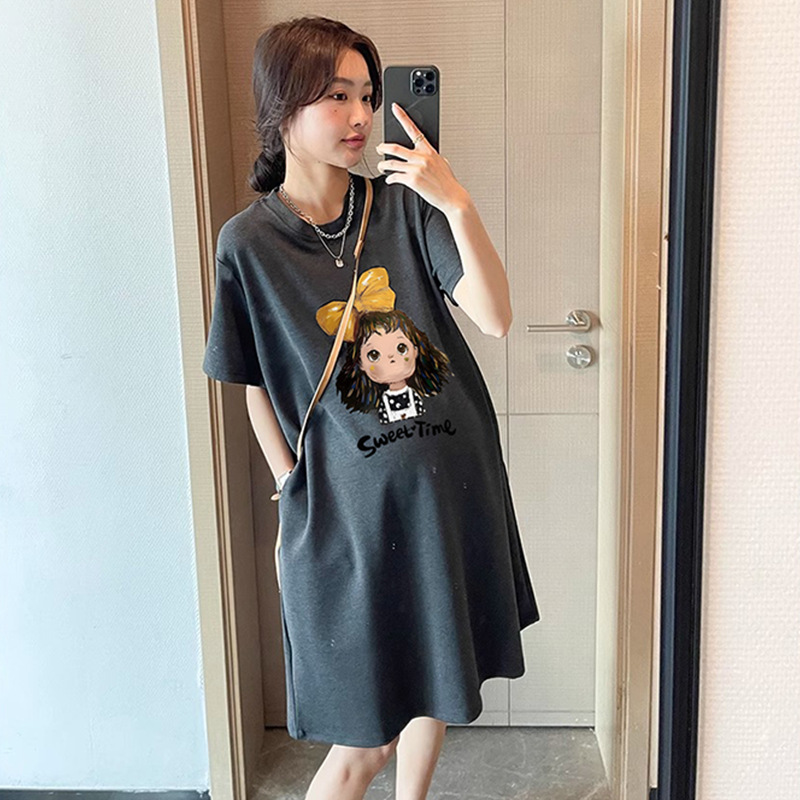 Fashion Casual Cute Youth-looking Small T-shirt Skirt