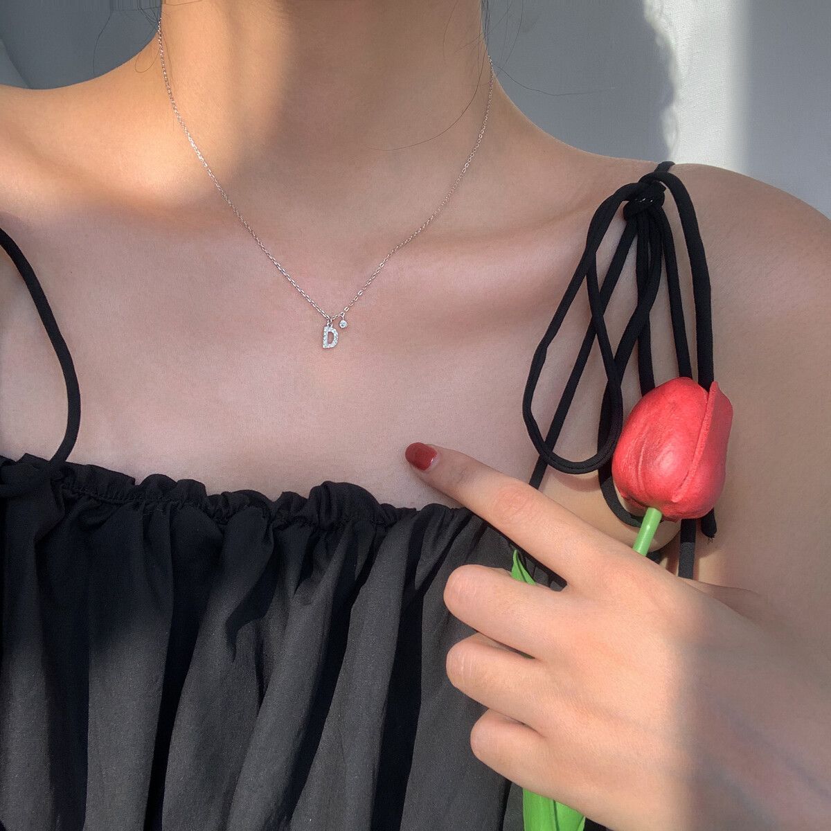 Letter Female Light Luxury Temperament Clavicle Chain
