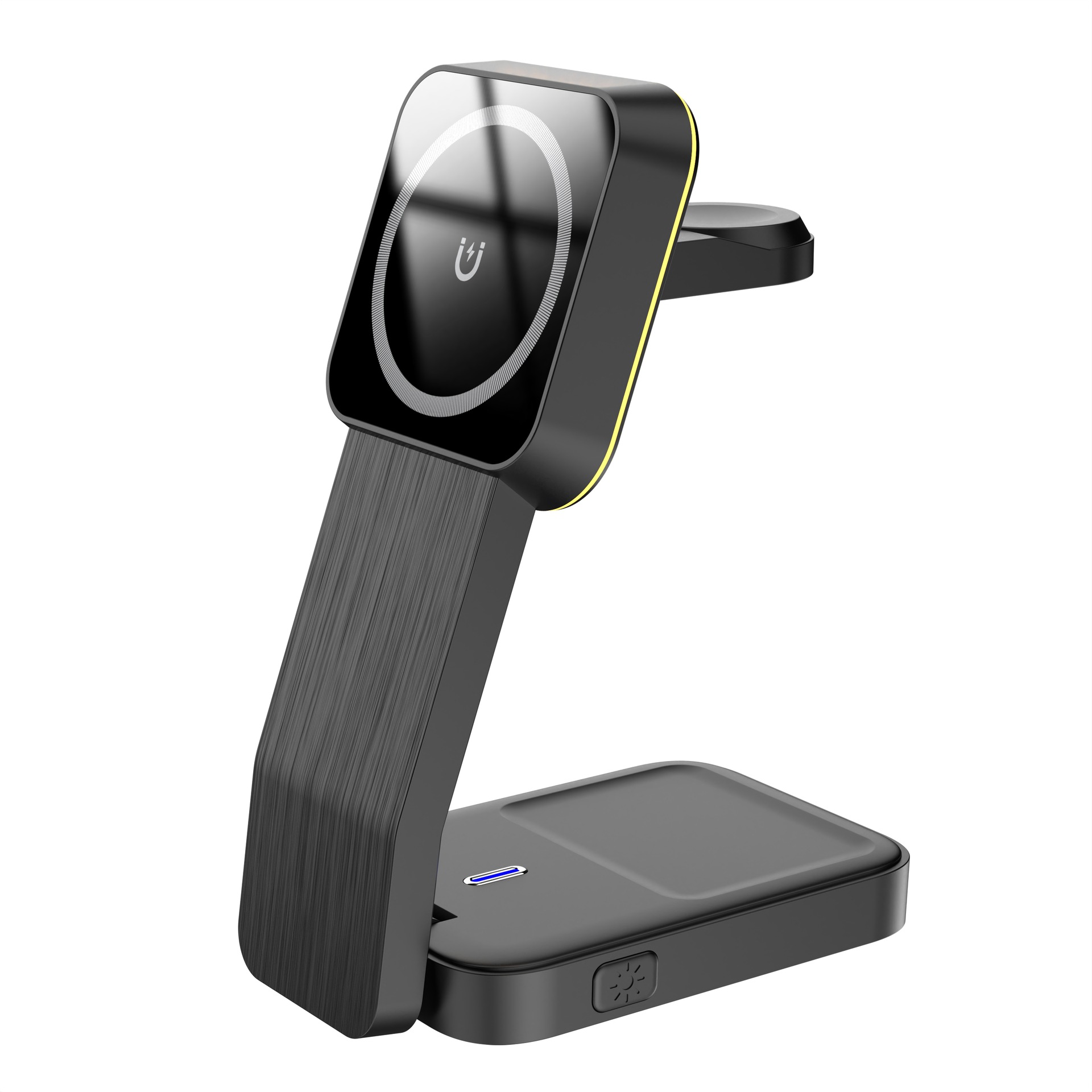 Foldable Magnetic Suction Three-in-One Wireless Charger 3