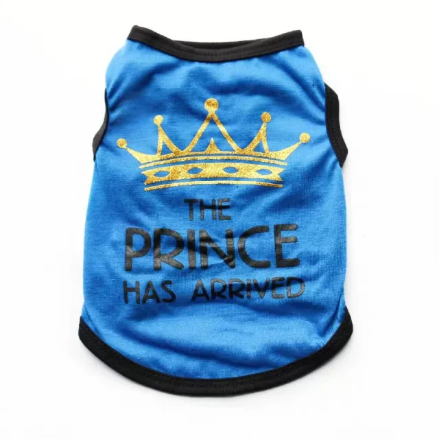 Pet Puppy Spring And Summer Vest Breathable Blue Prince - Shop at LoveMi