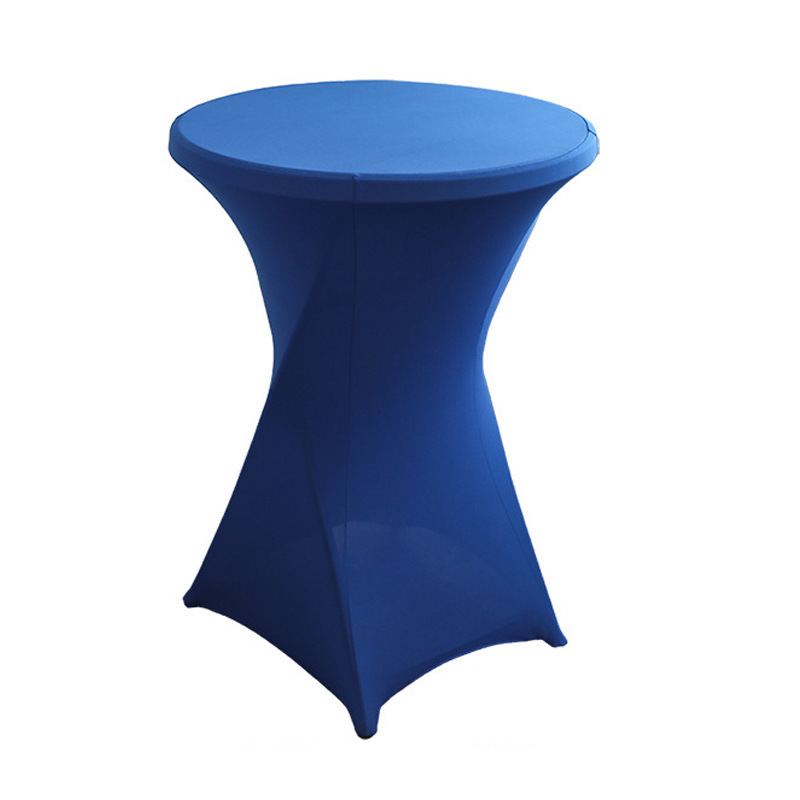 Modern Decorative Solid-Color Polyester Round Stretch Table Cover