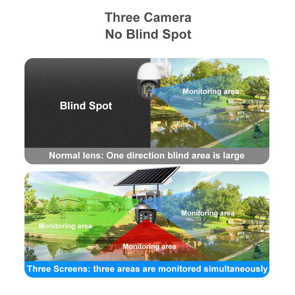 Title 9, V380 Three-screen 4G Household Outdoor 10 Times...