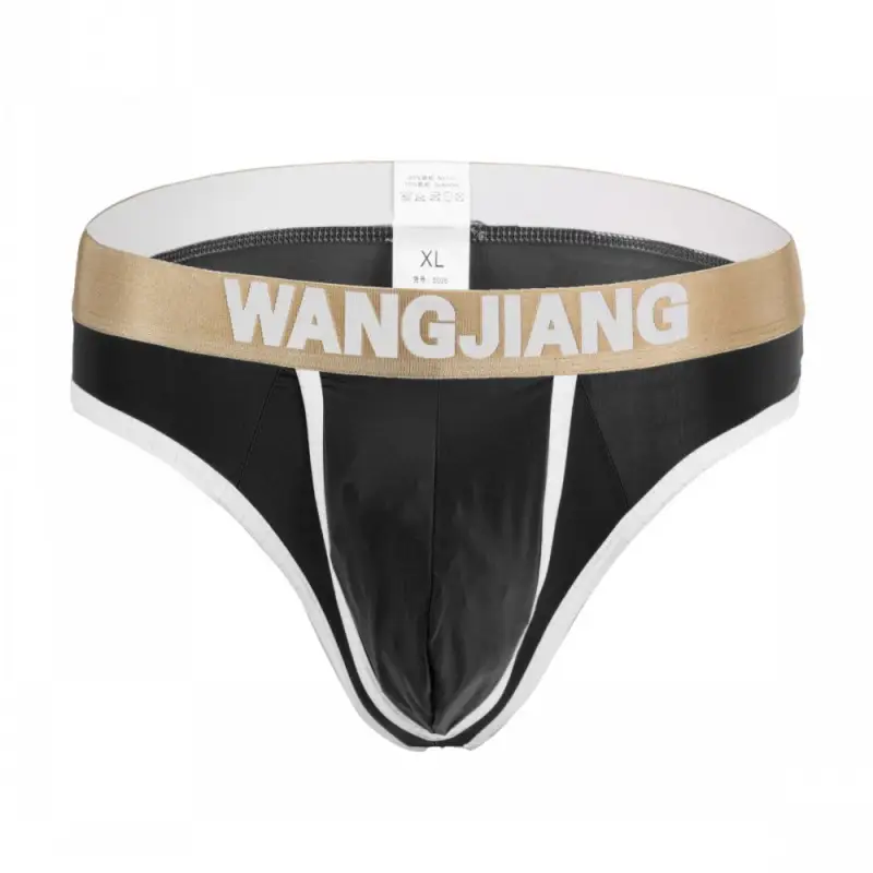 Men's Split Underwear T-shaped Transparent Half Buttocks