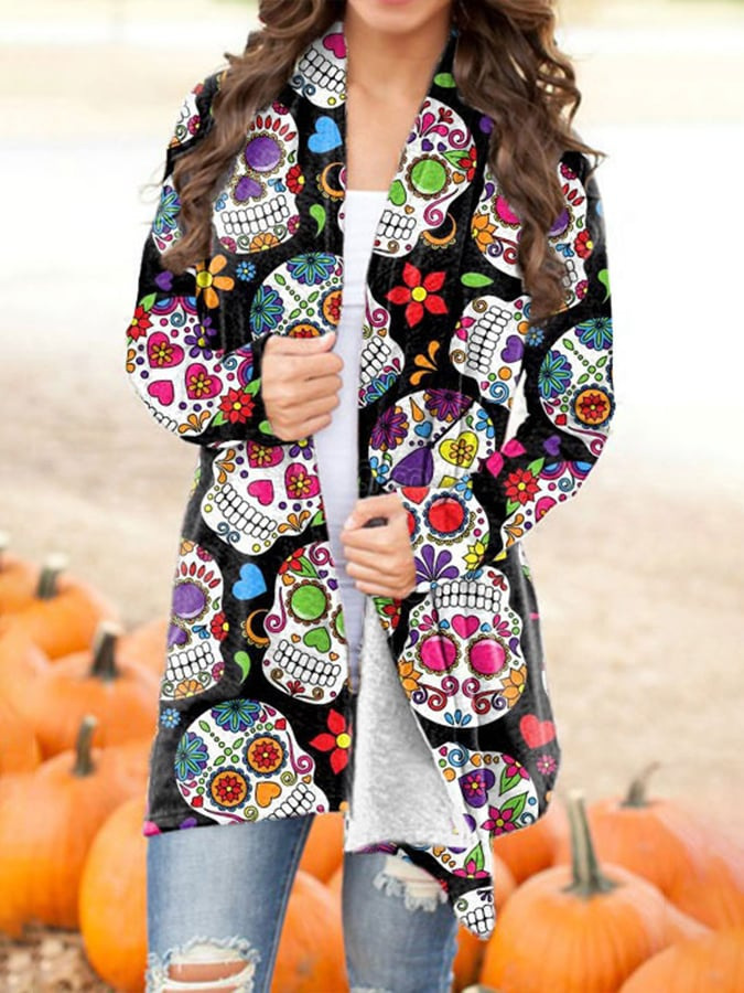 Halloween Coat Cardigan Large Size Women's Clothing