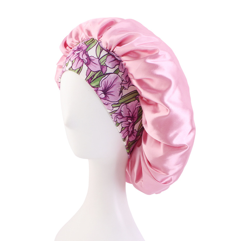 Bohemian Style Large Printed Hair Band Sleeping Hat - Image 24