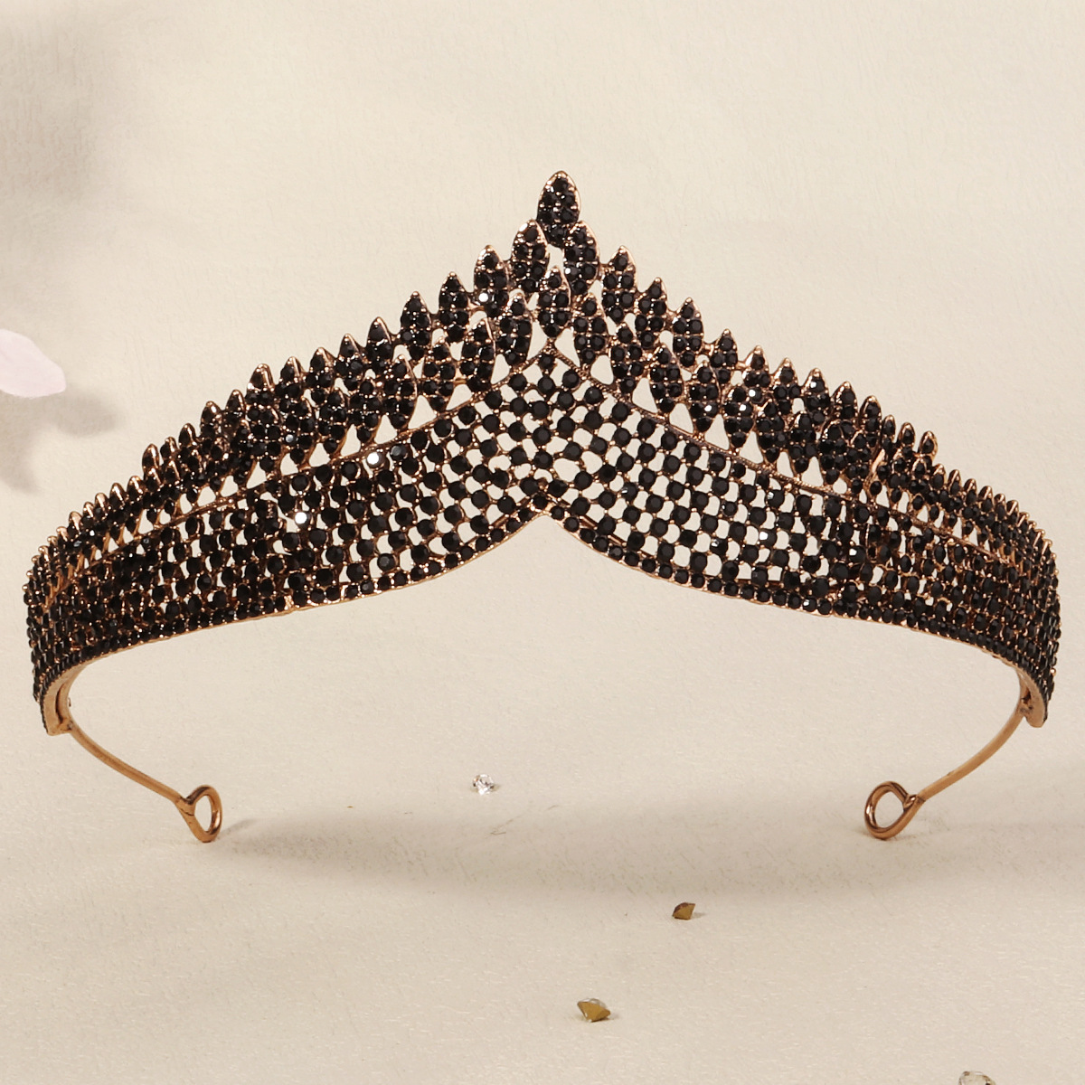 Dark High-end Alloy Rhinestone Crownstylish Headpiece — foto 21