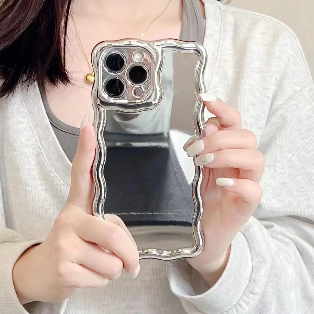 Electroplating Wave Phone Case Mirror XR