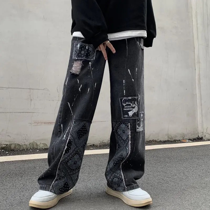Men's And Women's Same Stitching Jeans