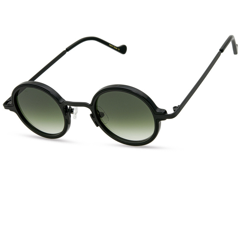 Retro Special Multicolor Niche Round Frame Sunglasses Neutral - Image 14