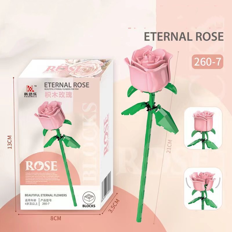 Pink Rose Two Forms Boxed