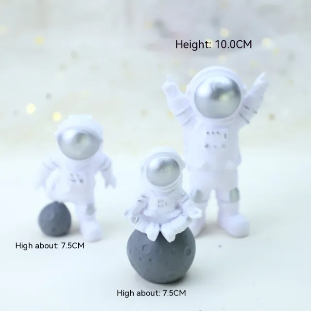 Baking Cake Topper Birthday Three dimensional Balloon Plug in XINGX Ornaments Silver Spaceman 3 - Shop at LoveMi