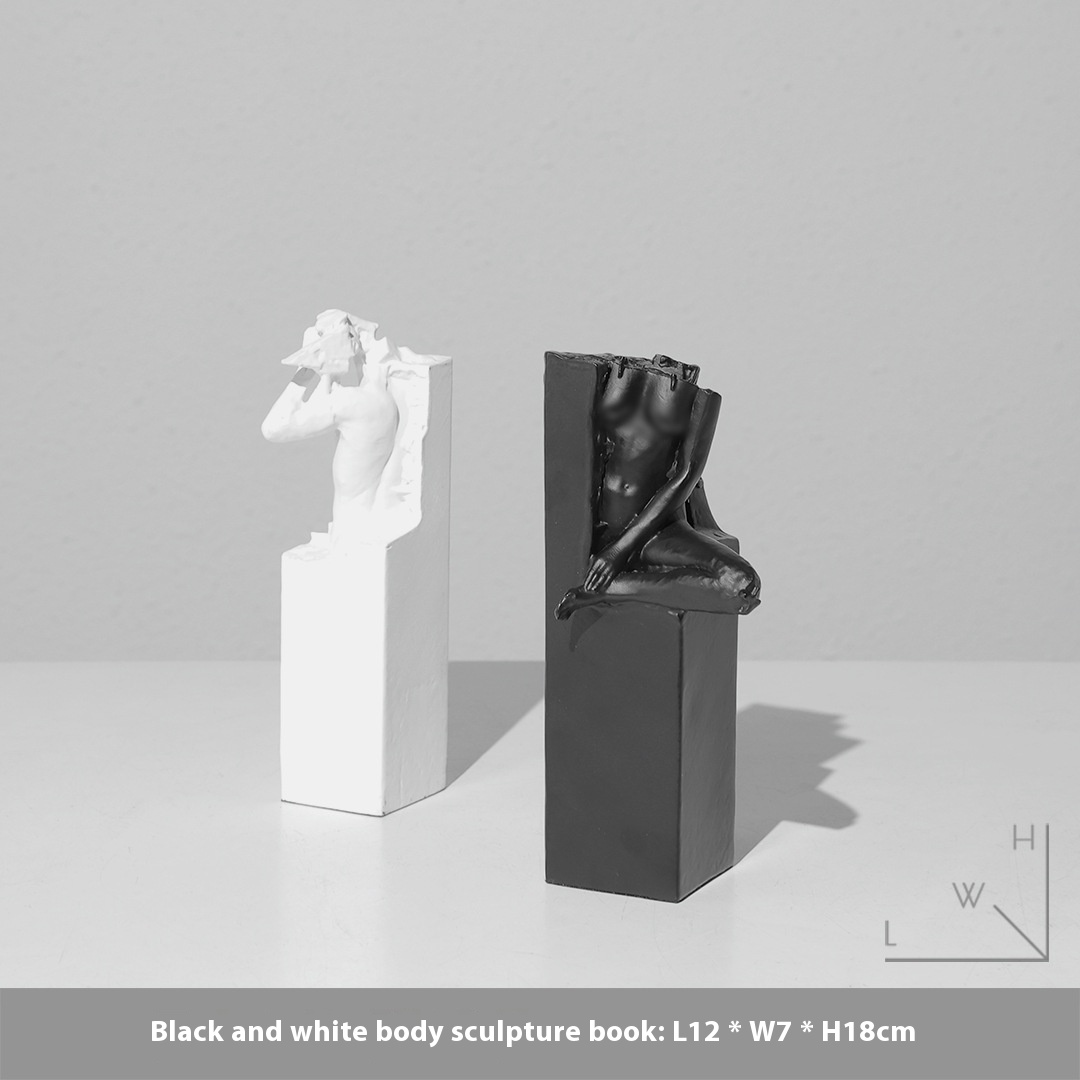 Black And White Body Sculpture