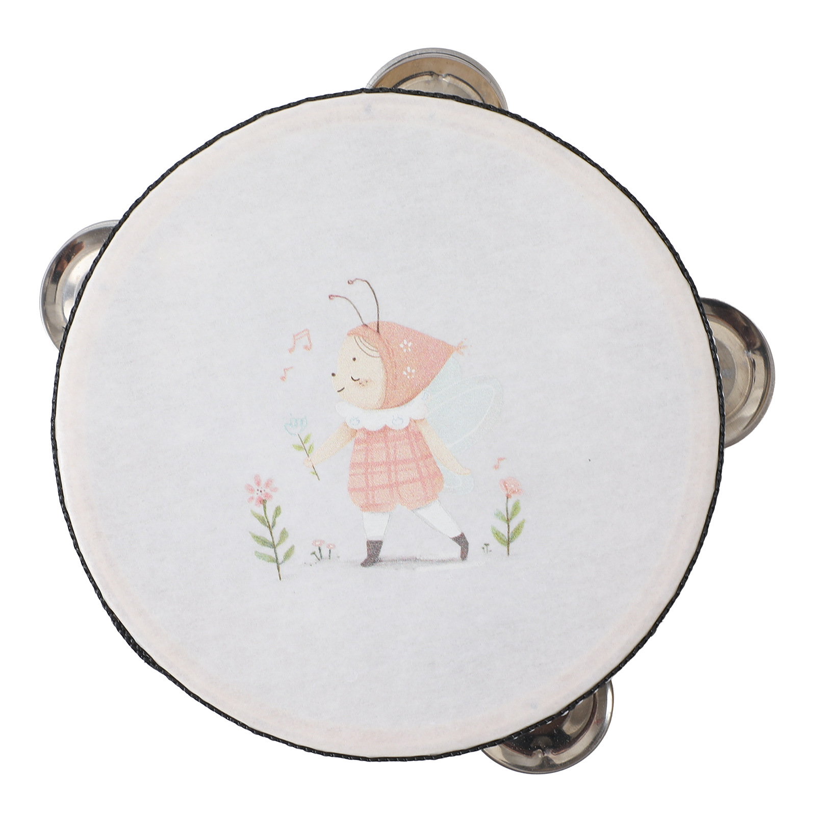 Educational Multi Functional Percussion Music Set Cute Garden Flower And Bee Pattern Drum Set