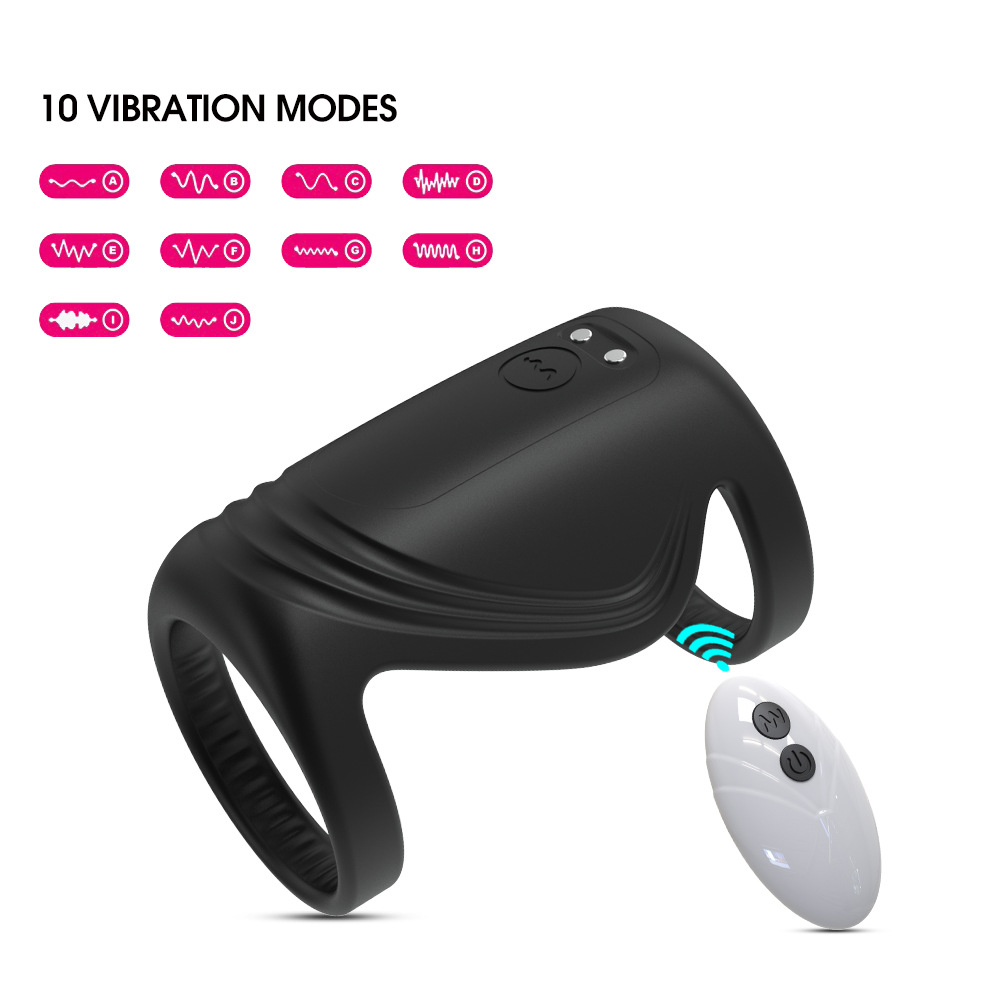 APP Wireless Remote Control Vibration Delay Horseshoe Ring 26
