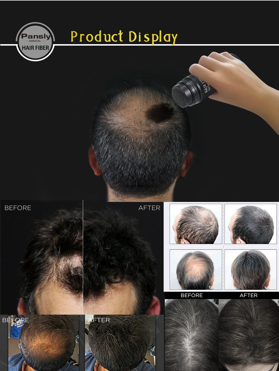 Hair Fiber Powder Dark Brown