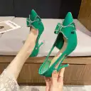 French-style High-heeled Wedding Shoes Bridal Womens Shoes With A Slender Pointed Toe view 5