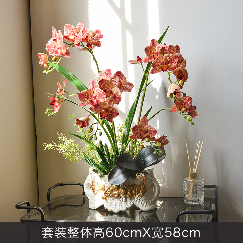Faux Phalaenopsis Potted Plant, picture 7 of 12
