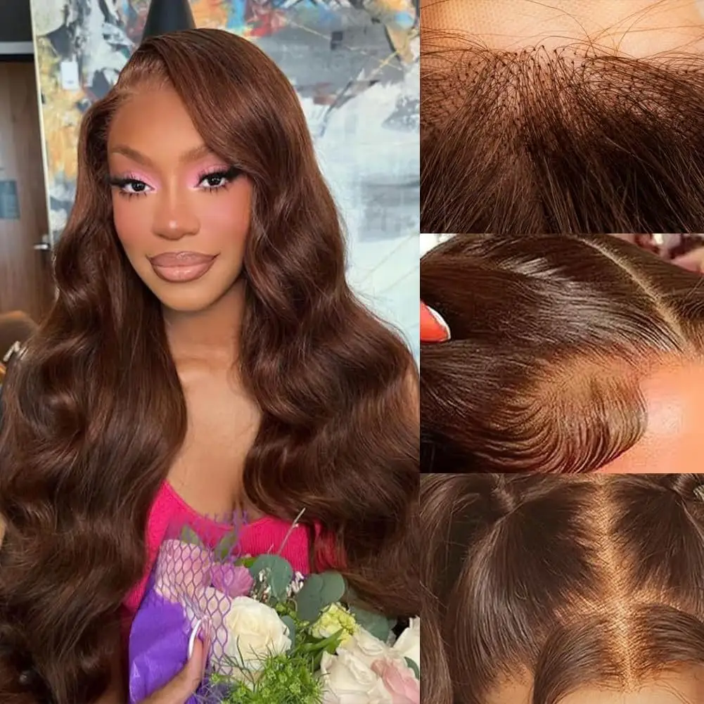 Women's Lace Chemical Fiber Wig Brown Medium