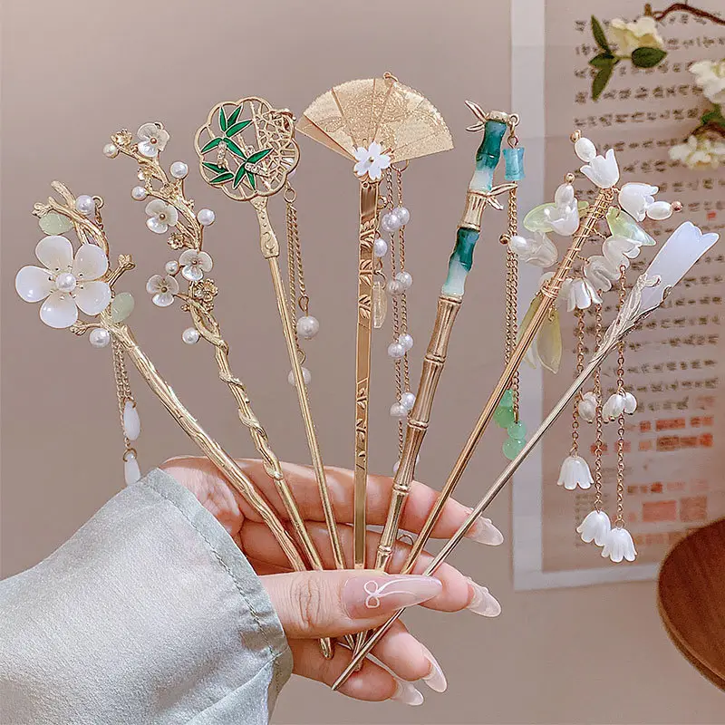 Dress Accessories Hairpin Headwear Antique Style Plate